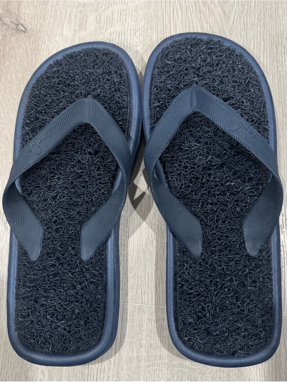 EUC Sanuk | “Voodoo” Blue Mesh | Flip Flops | Size 10